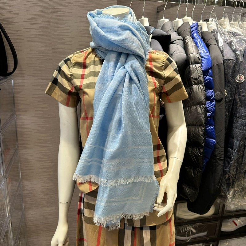 💎Han's house精品服飾💎 Burberry 圍巾 格紋 羊毛 混紡 雙面 義大利製 中性-4