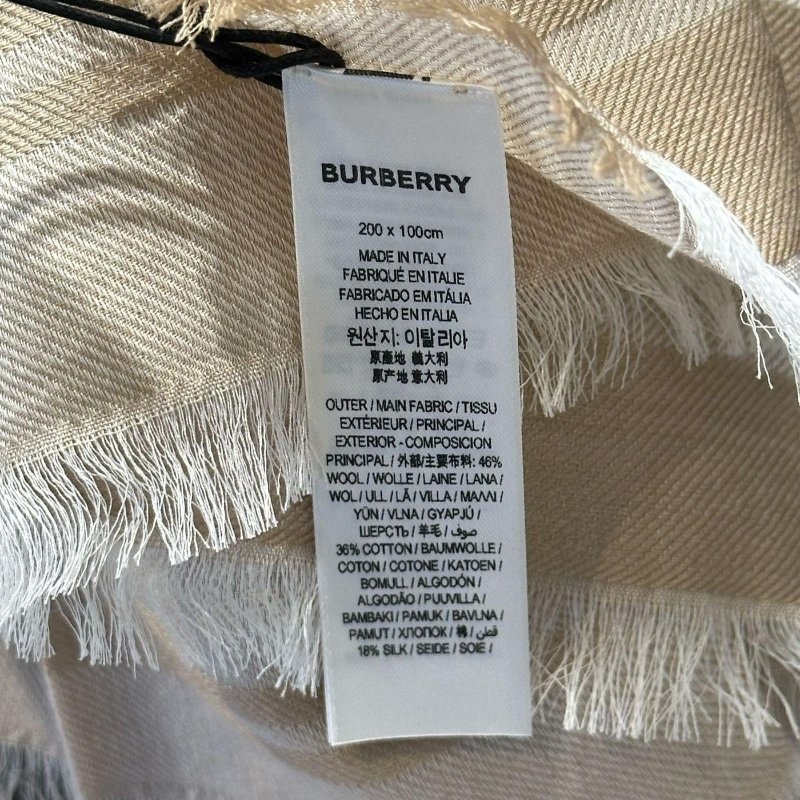 💎Han's house精品服飾💎Burberry 圍巾 格紋 羊毛 混紡 雙面 義大利製 中性-5