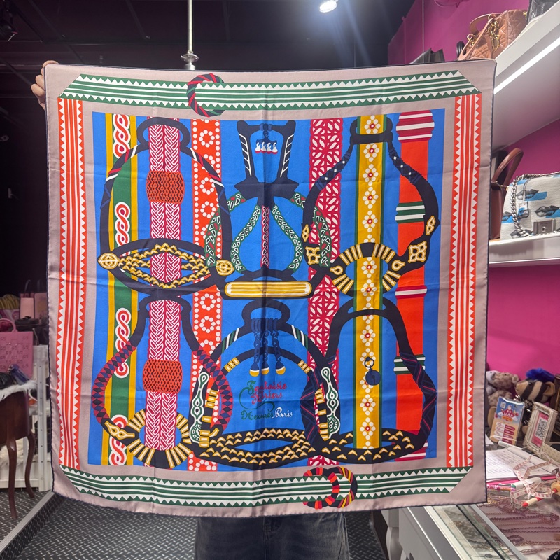 Hermes 絲巾 /大款/王吉娜古董精品-0