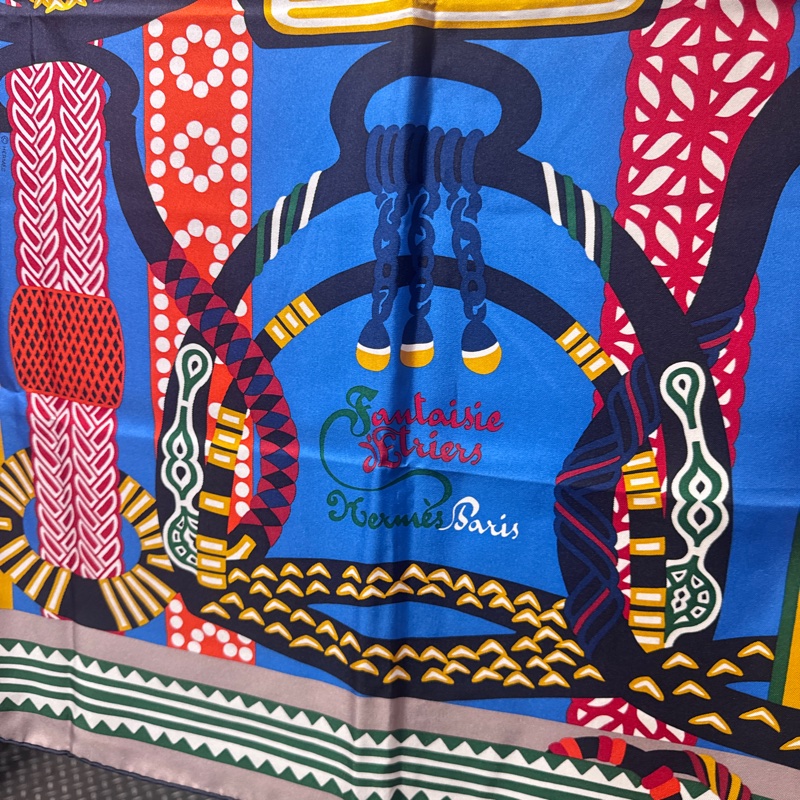 Hermes 絲巾 /大款/王吉娜古董精品-2