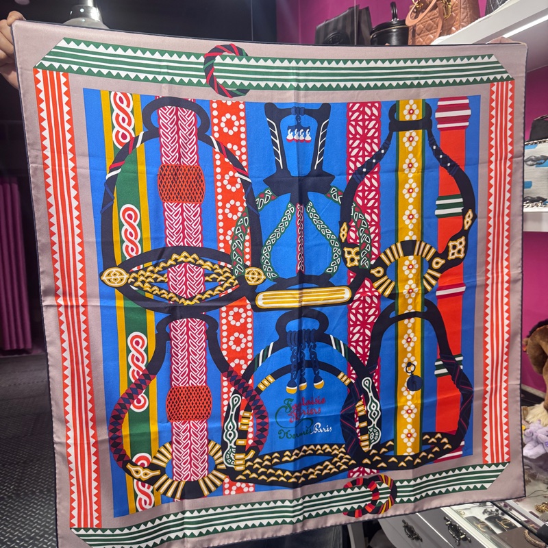 Hermes 絲巾 /大款/王吉娜古董精品-4