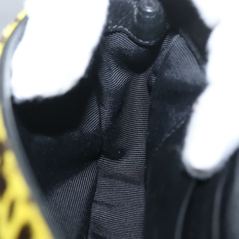 【日本直送】SAINT LAURENT Cassandra 鏈條包 Harako 皮革 黃色 銀色 Auth YKZ569A-20