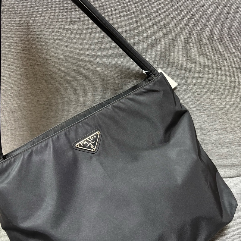 Prada 經典黑色尼龍托特包 Nylon tote bag 單肩包 手提包 28cm-4