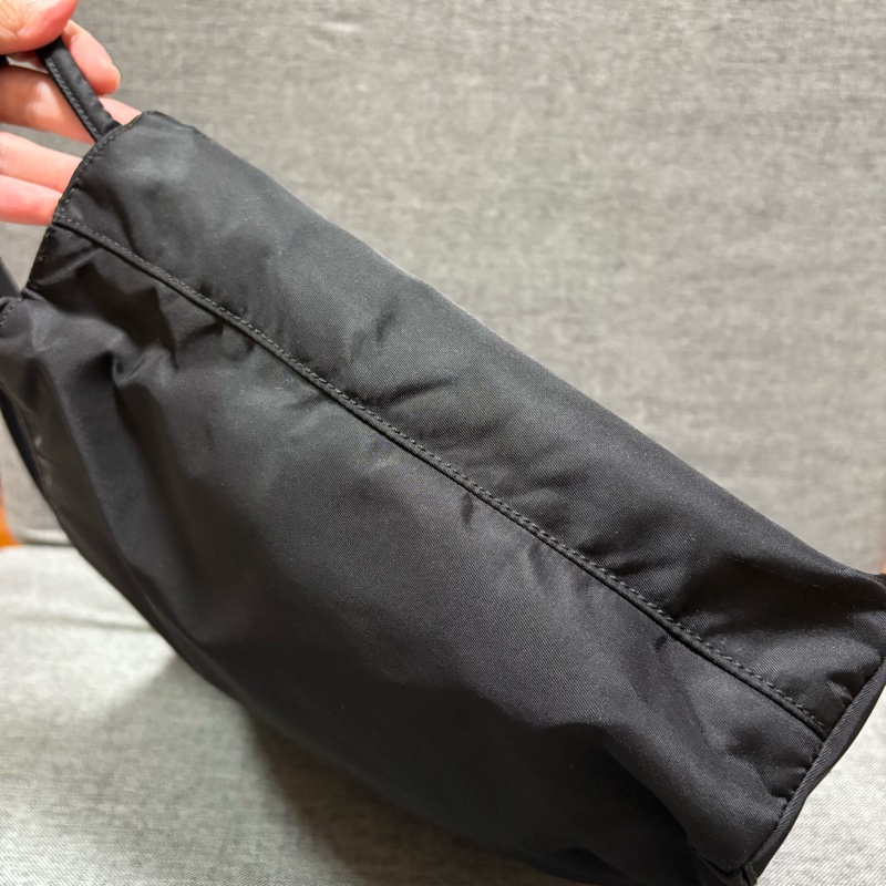 Prada 經典黑色尼龍托特包 Nylon tote bag 單肩包 手提包 28cm-7