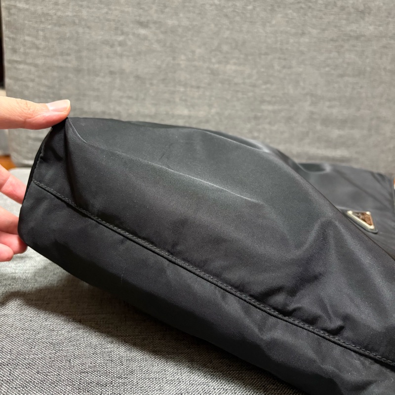 Prada 經典黑色尼龍托特包 Nylon tote bag 單肩包 手提包 28cm-9