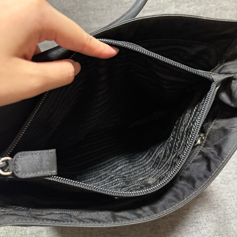 Prada 經典黑色尼龍托特包 Nylon tote bag 單肩包 手提包 28cm-19
