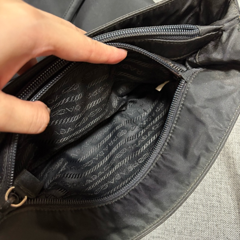 Prada 經典黑色尼龍托特包 Nylon tote bag 單肩包 手提包 28cm-21