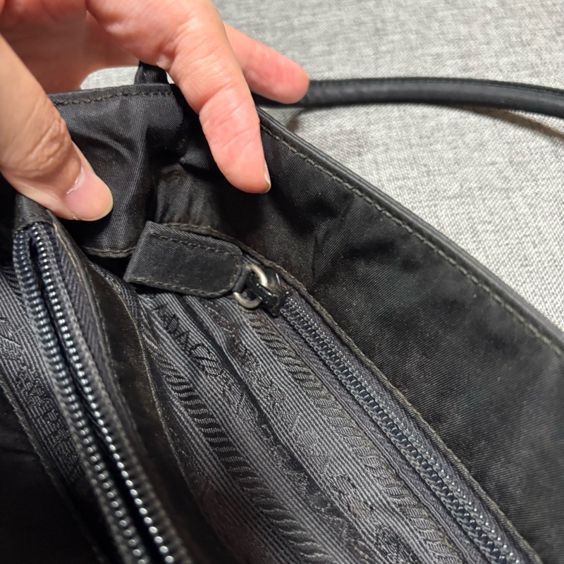 Prada 經典黑色尼龍托特包 Nylon tote bag 單肩包 手提包 28cm-23