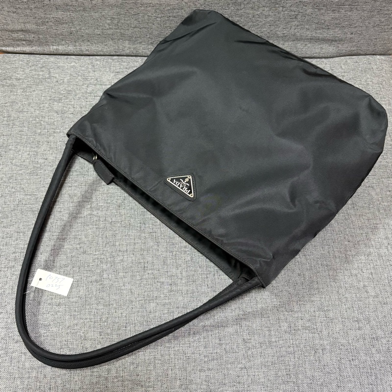 Prada 經典黑色尼龍托特包 Nylon tote bag 單肩包 手提包 28cm-26