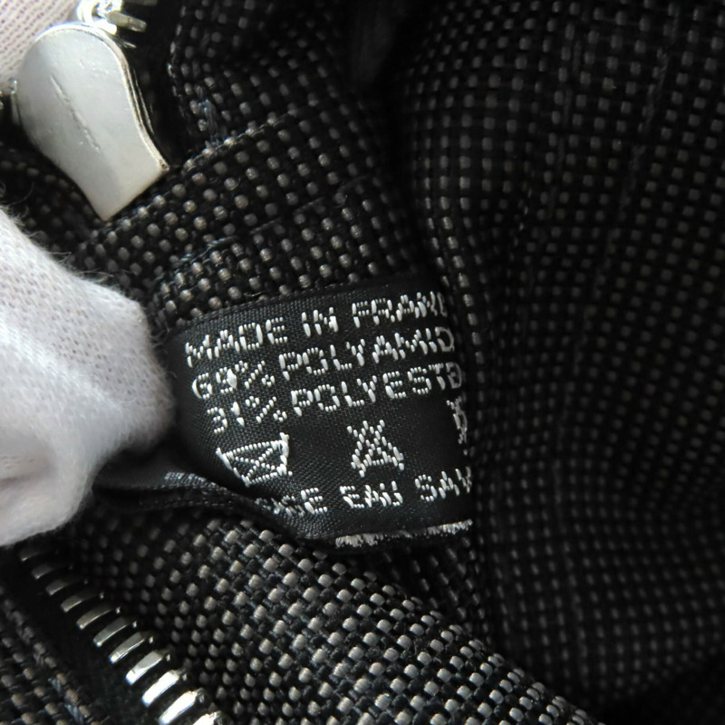 愛馬仕 Herline PM 帆布手提包，銀色五金配件，Sellier 紐扣，灰色，法國製造，女士款。-11