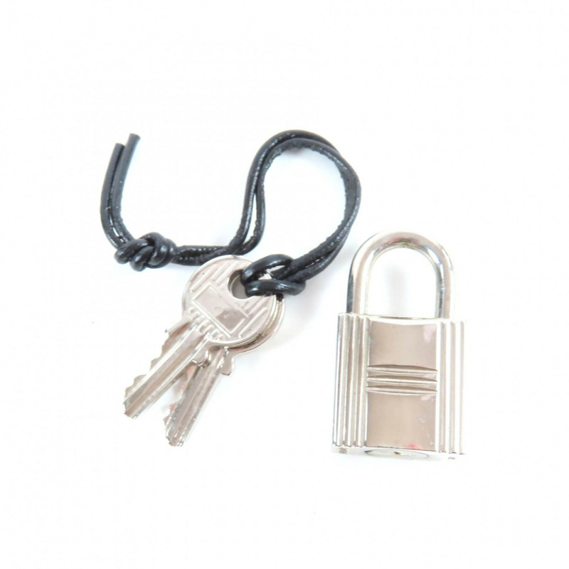 愛馬仕 Herline PM 帆布手提包，銀色五金配件，Sellier 紐扣，灰色，法國製造，女士款。-12