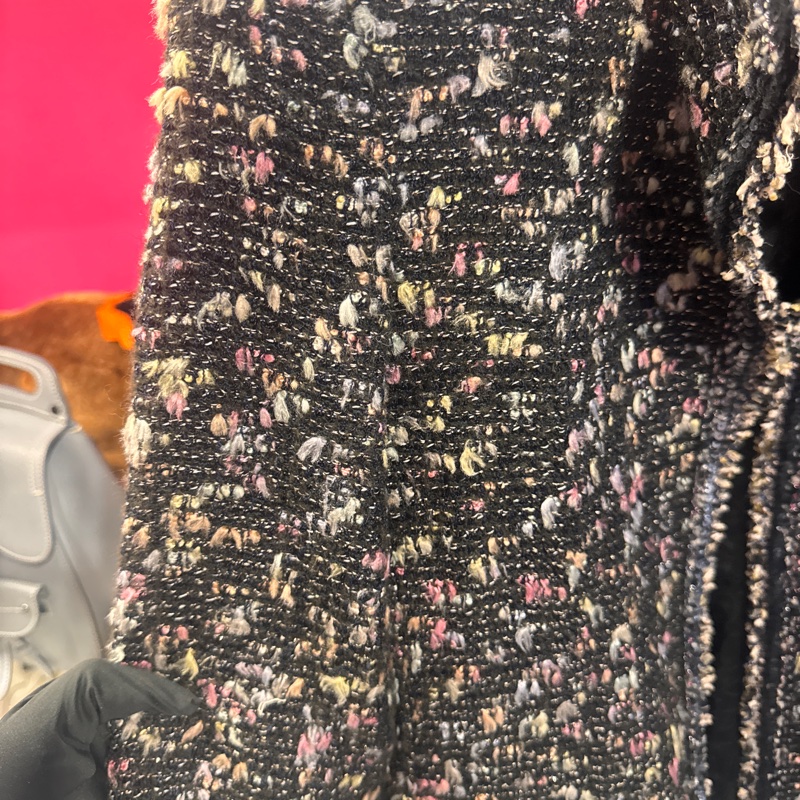 Chanel 黑毛呢外套/王吉娜古董精品-3