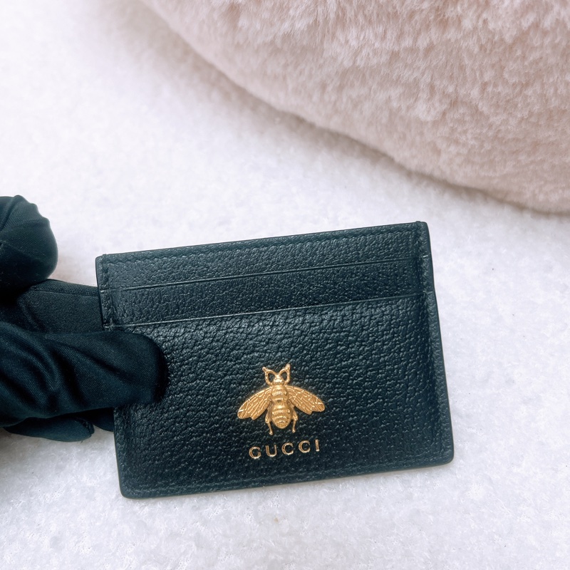 Gucci 蜜蜂黑色卡夾-0