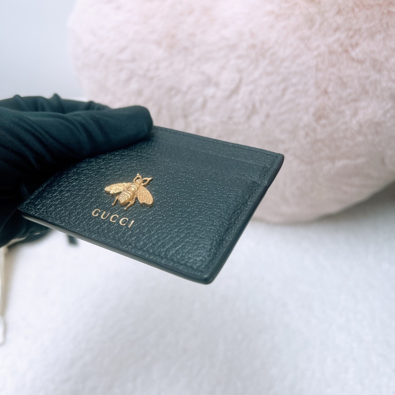 Gucci 蜜蜂黑色卡夾-3