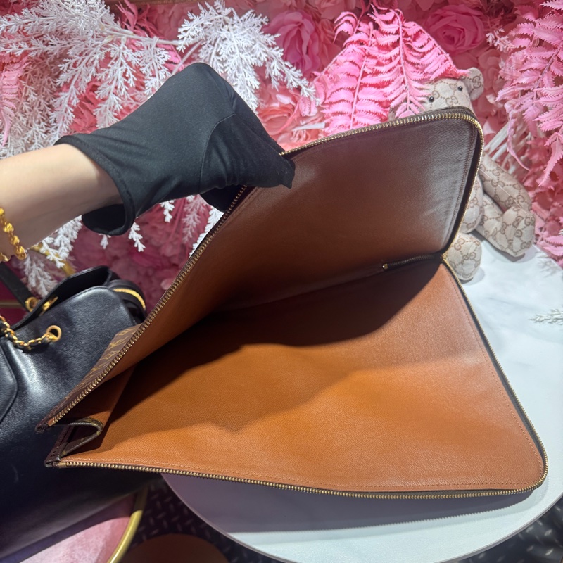 Lv 老花手拿包/王吉娜古董精品-7