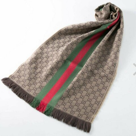 💎Han's house精品服飾💎GUCCI 古馳 147351 男女均可 圍巾 披肩 19 0x37cm