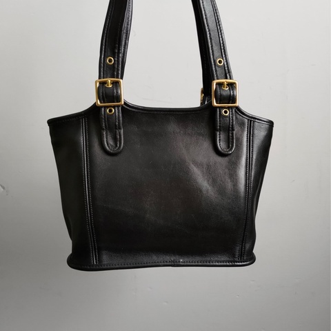 美製老品 #COACH 黑色托特包 手提包/ 美式 / 古典 / 老包 / 老靈魂 / VTG
