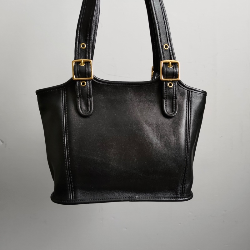 美製老品 #COACH 黑色托特包 手提包/ 美式 / 古典 / 老包 / 老靈魂 / VTG-0