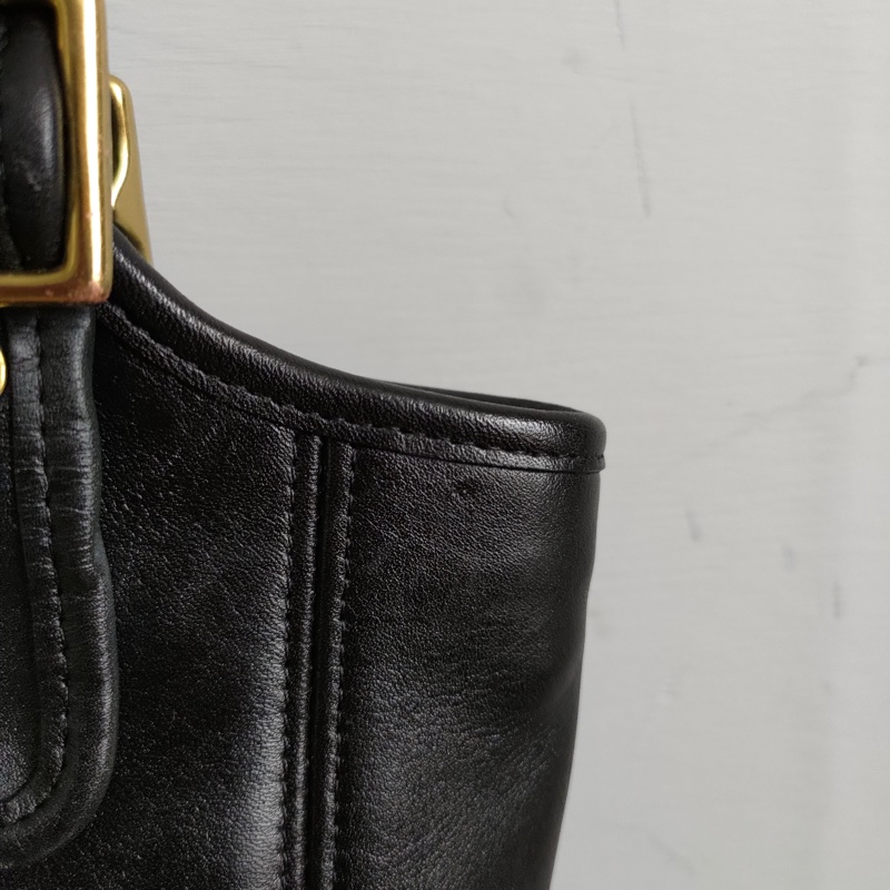 美製老品 #COACH 黑色托特包 手提包/ 美式 / 古典 / 老包 / 老靈魂 / VTG-3