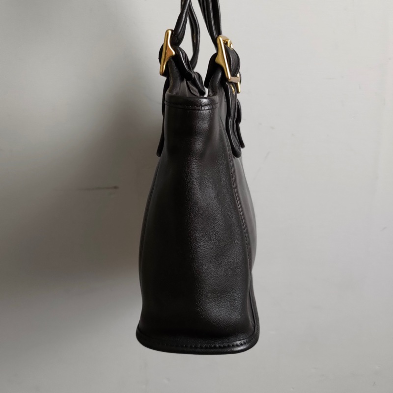美製老品 #COACH 黑色托特包 手提包/ 美式 / 古典 / 老包 / 老靈魂 / VTG-6