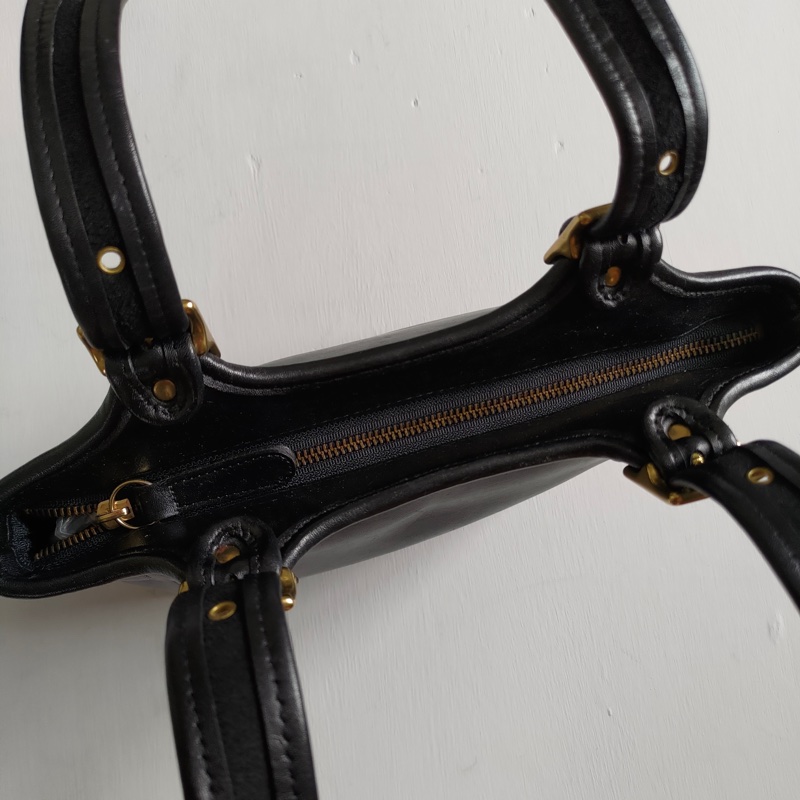 美製老品 #COACH 黑色托特包 手提包/ 美式 / 古典 / 老包 / 老靈魂 / VTG-7