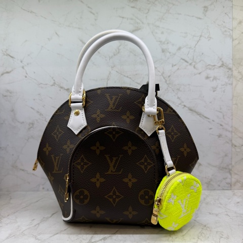 LV ELLIPSE BB網球造型零錢包貝殼包/晶片