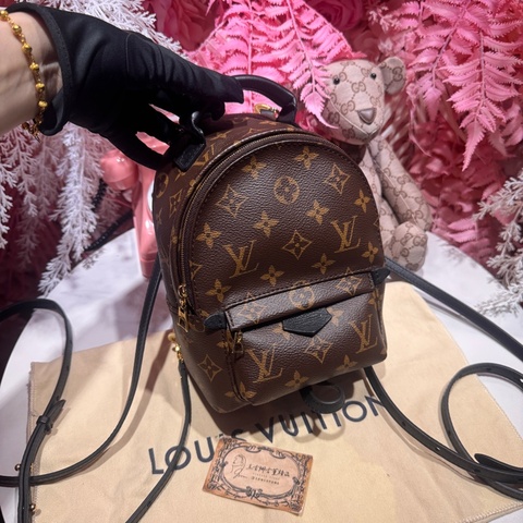 Lv 老花後背包/晶片款/王吉娜古董精品