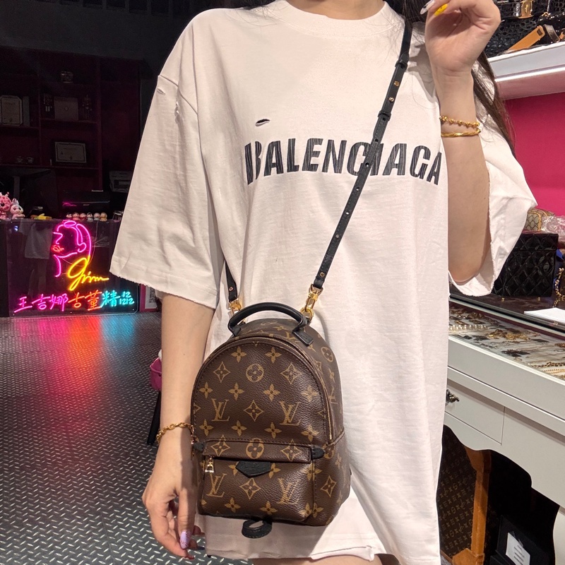 Lv 老花後背包/晶片款/王吉娜古董精品-2