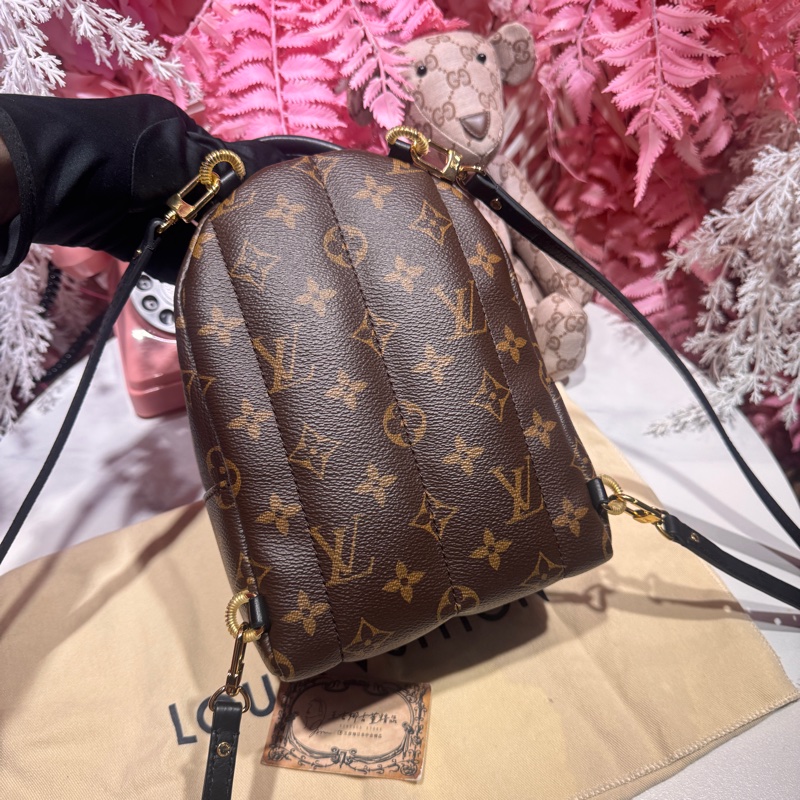 Lv 老花後背包/晶片款/王吉娜古董精品-6