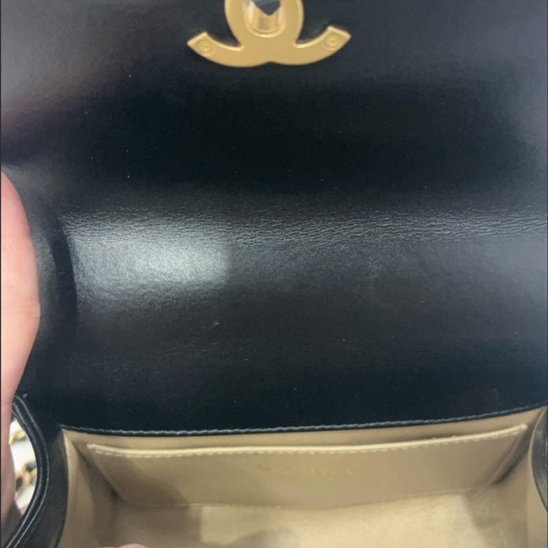 CHANEL 雙金球掀蓋包｜AS2615 晶片款｜黑金經典全配 🖤-16