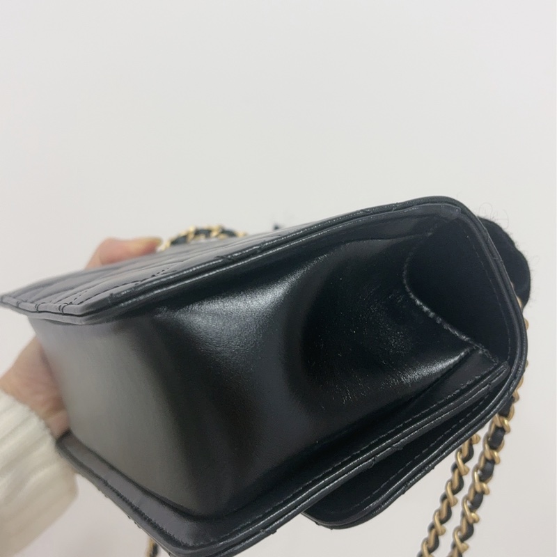 CHANEL 雙金球掀蓋包｜AS2615 晶片款｜黑金經典全配 🖤-5