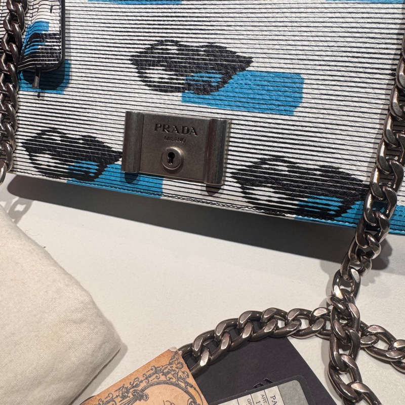 Prada 嘴唇包/斜背包/肩背包/王吉娜古董精品-3