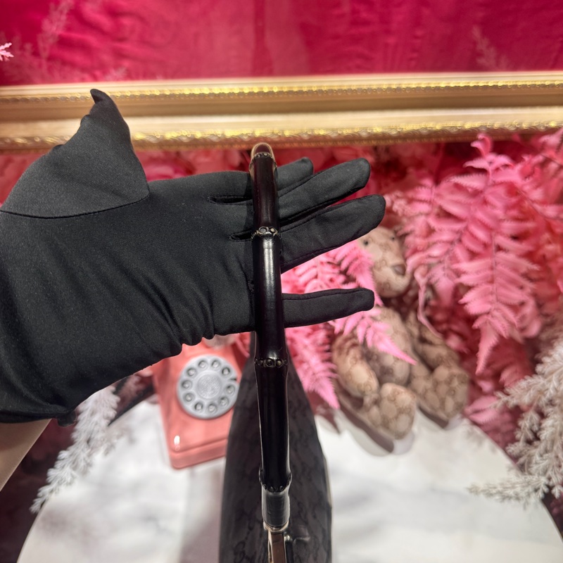 Gucci 竹節肩背包/腋下包/帆布包/王吉娜古董精品-4