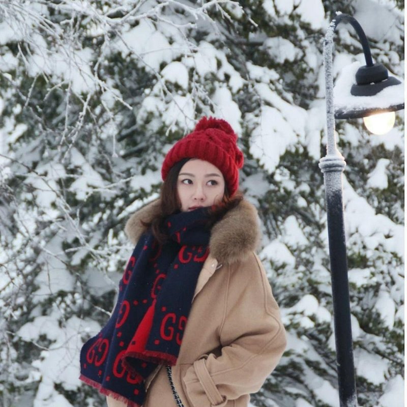 💎Han's house精品服飾💎 GUCCI 古馳 495592 男女均可 圍巾 披肩 178X38cm-0