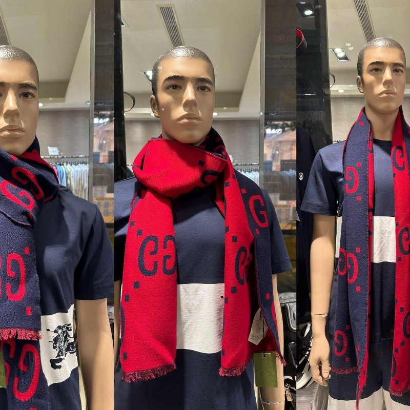 💎Han's house精品服飾💎 GUCCI 古馳 495592 男女均可 圍巾 披肩 178X38cm-4