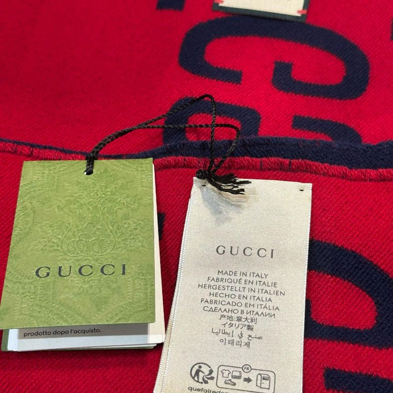 💎Han's house精品服飾💎 GUCCI 古馳 495592 男女均可 圍巾 披肩 178X38cm-5