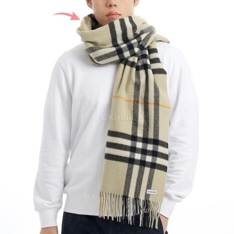 💎Han's house精品服飾💎Burberry 圍巾 格紋 羊毛 雙面 羊絨 中性 200X52 蘇格蘭制 現貨 原價25900-3