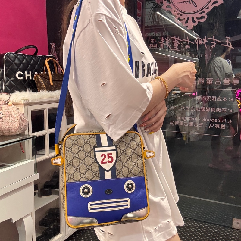 Gucci肩背包 汽車包/王吉娜古董精品-1