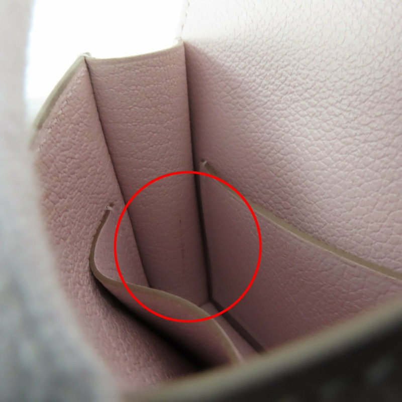 愛馬仕 Constance Slim Evercolor 淡紫色雙折皮夾，銀色五金，B 字印記，附盒子和防塵袋，法國製造，女士款-12