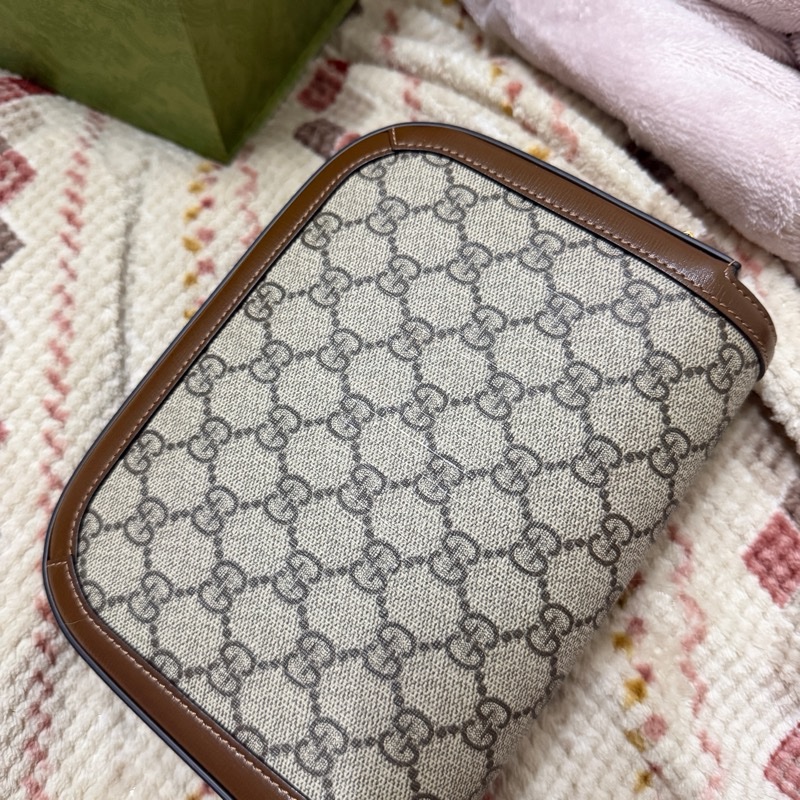 Gucci mini 1955棕色馬鞍包-2