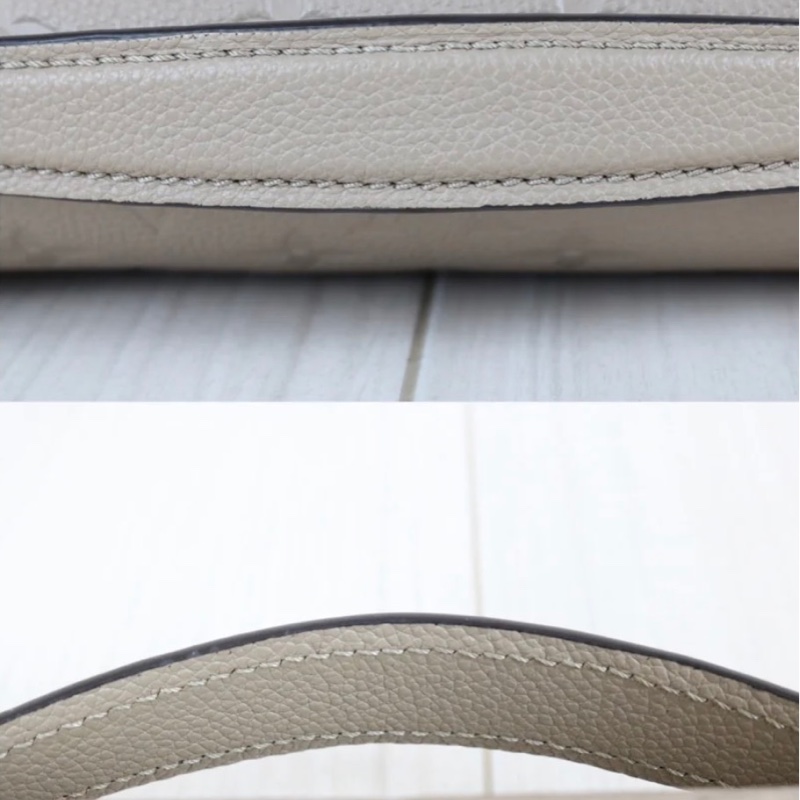 「JL精品代購」98新 LV 老花壓紋大象灰郵差包 ic芯片款-6