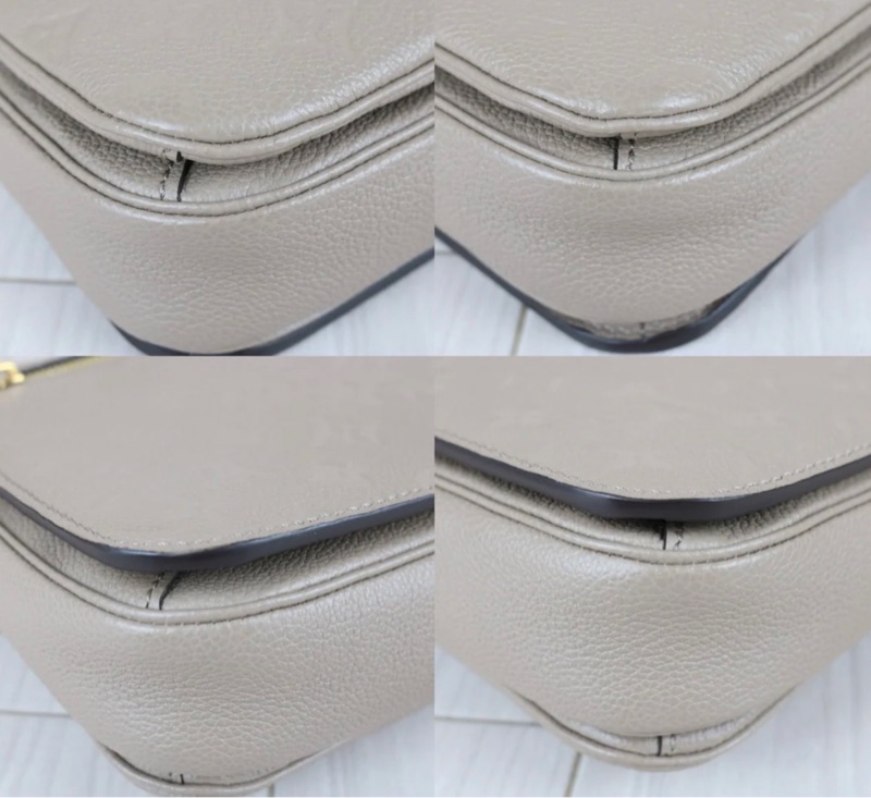 「JL精品代購」98新 LV 老花壓紋大象灰郵差包 ic芯片款-8