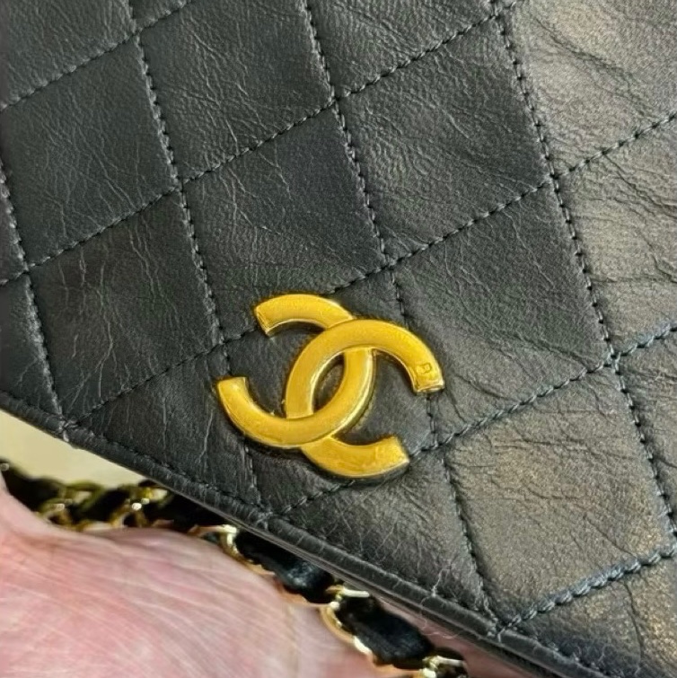 Chanel Vintage 中古COCO肩背包（23公分）-7