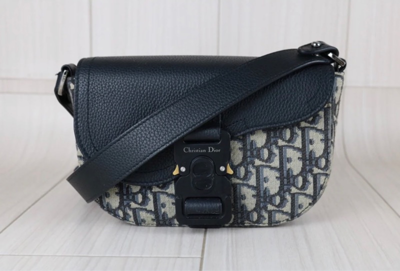 「JL精品代購」98新 Dior 老花Saddle馬鞍包-2