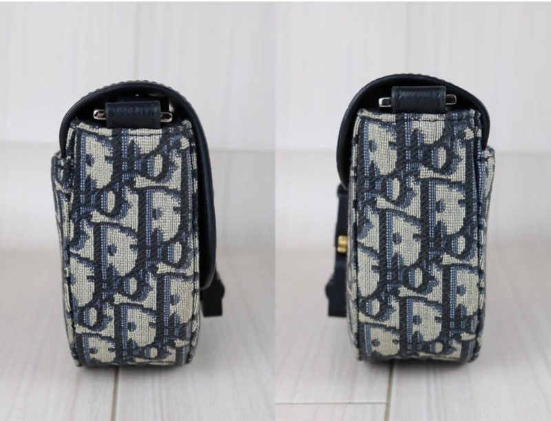 「JL精品代購」98新 Dior 老花Saddle馬鞍包-4