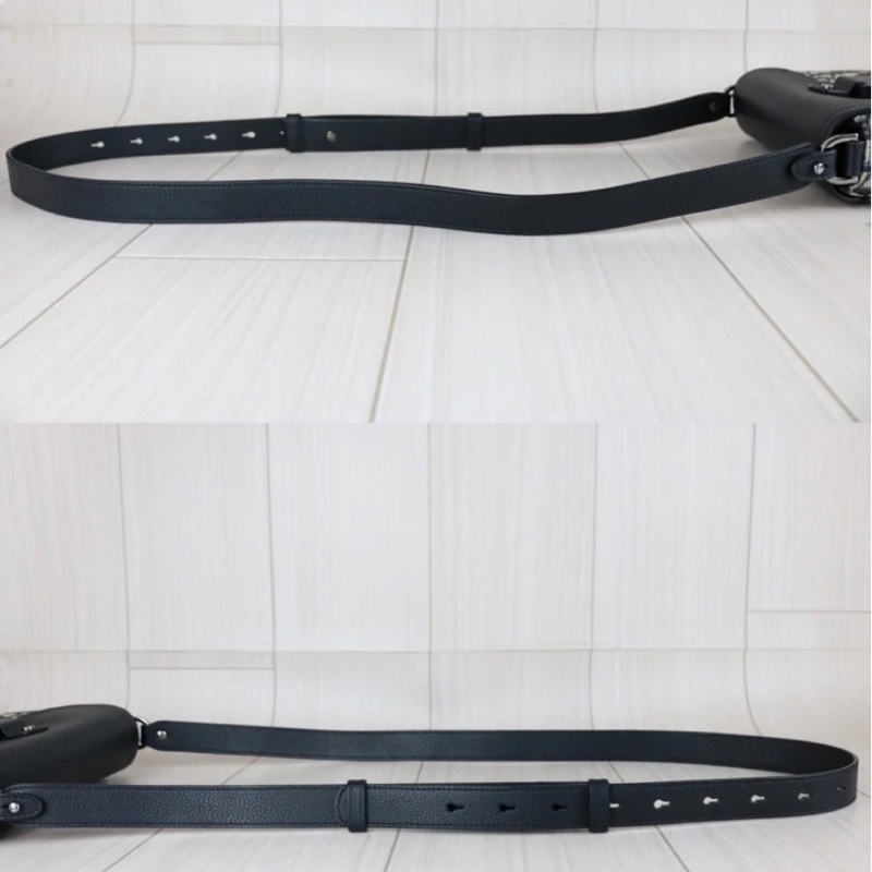 「JL精品代購」98新 Dior 老花Saddle馬鞍包-11