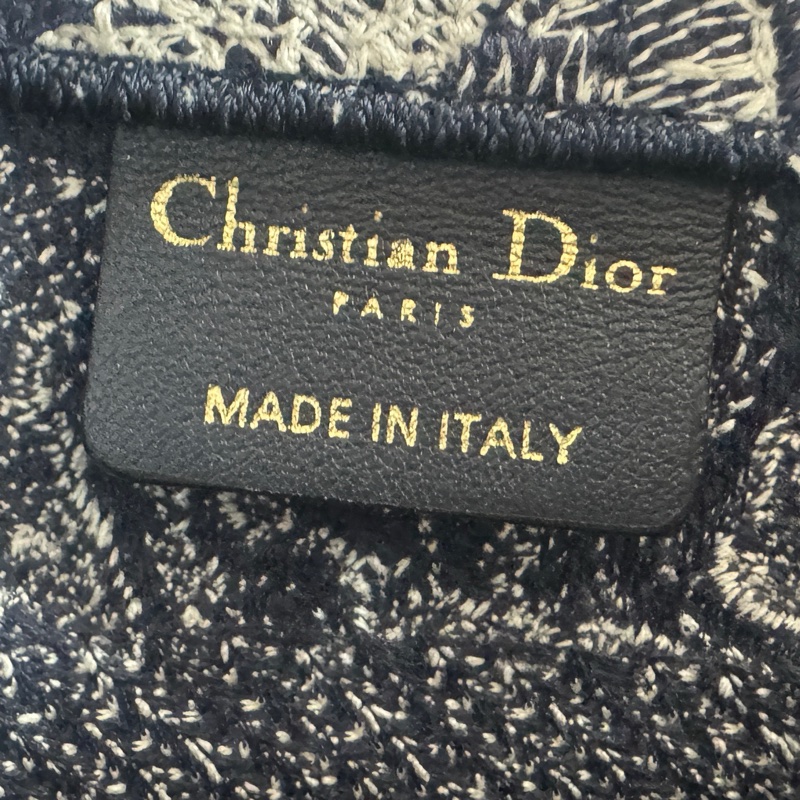 Dior/迪奧 藍黑動物園托特小號芯片款-7