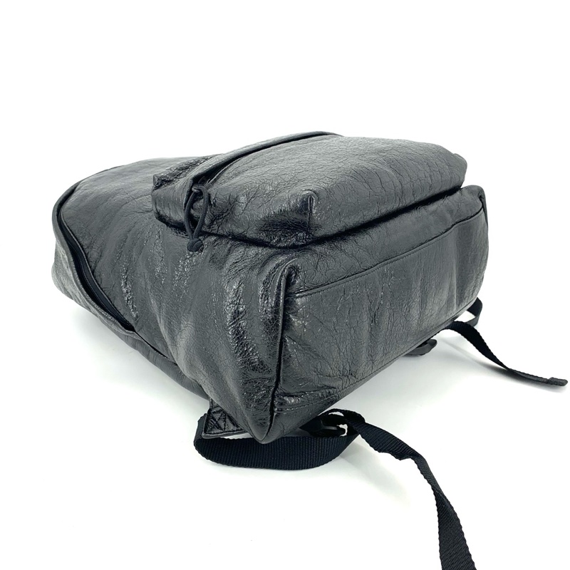 balenciaga巴黎世家 經典黑色全皮雙肩包 尺寸35/47-3