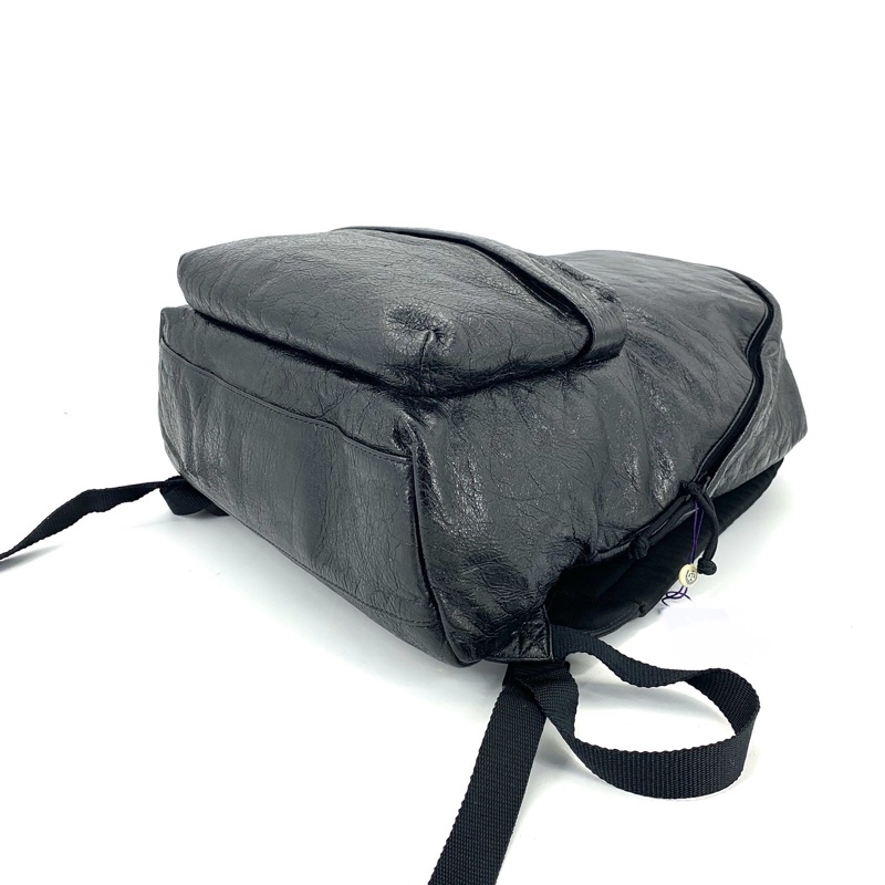 balenciaga巴黎世家 經典黑色全皮雙肩包 尺寸35/47-4