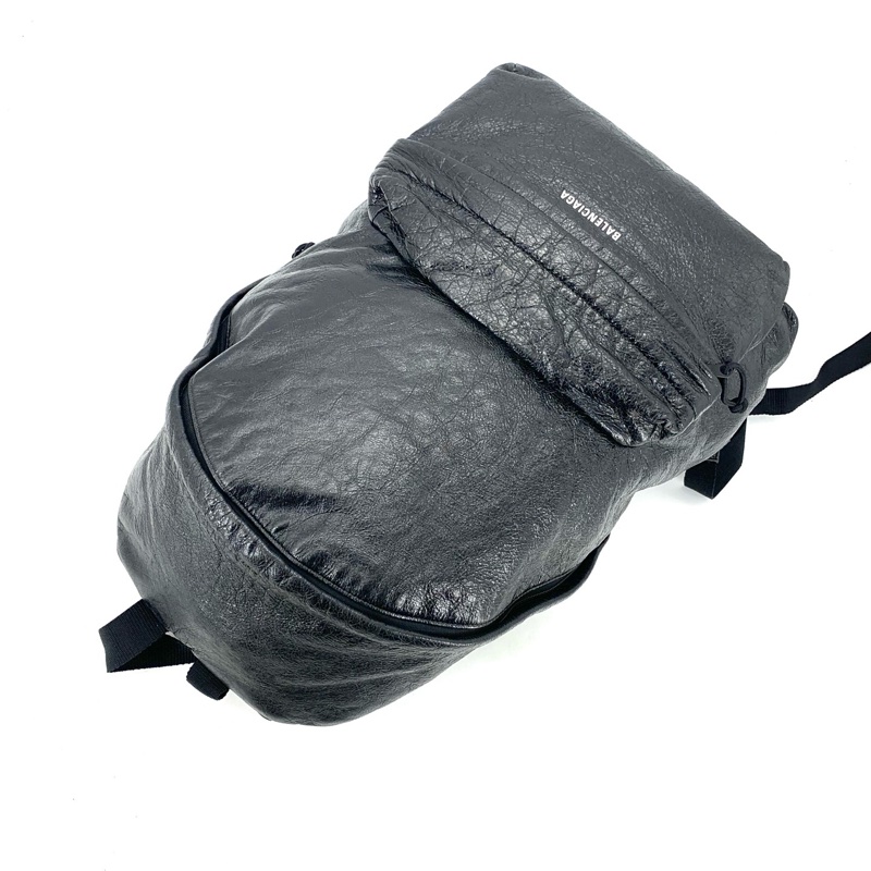 balenciaga巴黎世家 經典黑色全皮雙肩包 尺寸35/47-5